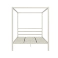 thumbnail image 3 of DHP Modern Metal Canopy Platform Bed Frame, Queen, Off White, 3 of 13