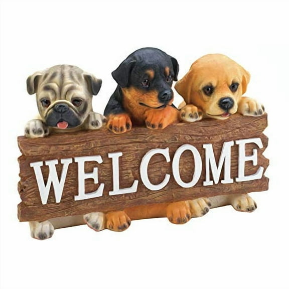 Summerfield Terrace Puppy Welcome Sign 9.5x4x6.5√¢‚Ç¨¬ù