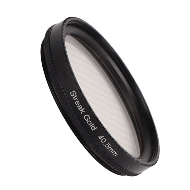 Filtro De Lente De Cámara, Marco De Aleación De Aluminio Antiarañazos Con Filtro De Rayas Doradas Fundidas De Bajo Color Para Televisión ANGGREK Otros