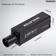 thumbnail image 4 of WisWinDa Upgrade Pro XLR 3Pin Single Channel Audio Isolation Box Ground Loop Isolator/Noise Filter/Hum Eliminator for Audio Syste, 4 of 8