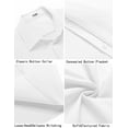 thumbnail image 4 of COOFANDY Men Short Sleeve Button Down Big and Tall Summer Beach Shirt Untucked Textured Wedding Trendy Lightweight Shirt, 4 of 8