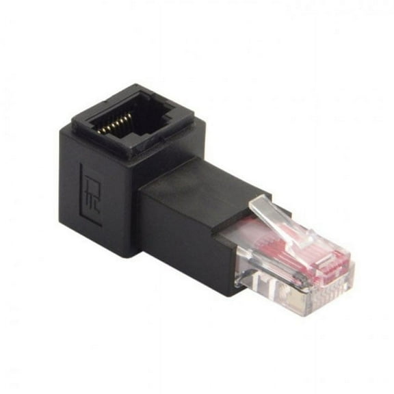Chenyang CY Down Angled 90 Degree 8P8C FTP STP UTP Cat 5e Male to Female Lan Ethernet Network Extension Adapter Adapter