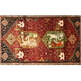 thumbnail image 1 of Ahgly Company Indoor Rectangle Traditional Red Animal Area Rugs, 4' x 6', 1 of 6