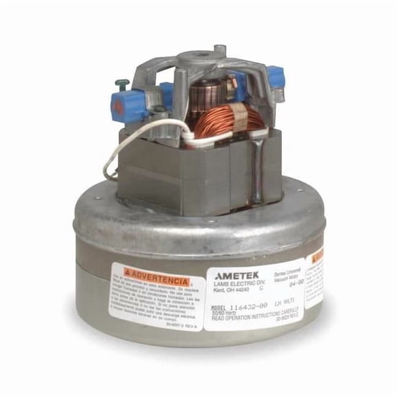 Ametek Vacuum Mtr/Blwr,Thru-Flow,2 Stge,1 Spd 116670-50