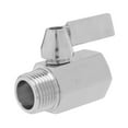 thumbnail image 3 of 304 Stainless Steel Mini Ball Valve(1/2 Inch Female x Male) NPT Thread  Water Flow Regulator Head Control Valve, 3 of 8