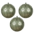 thumbnail image 5 of Vickerman 6" Wrought Iron Candy Ornament with Circle Glitter Pattern, 3 per Bag, 5 of 7