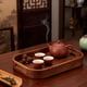 thumbnail image 5 of Bandeja de bambú para servir, decoración del hogar, bandejas de té, bandeja de comida para la cocina, mesa del hogar M, 5 of 9