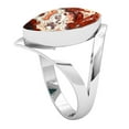 thumbnail image 2 of 925 Sterling Silver Ring Natural Crazy Lace Agate Handmade Jewelry, 2 of 10