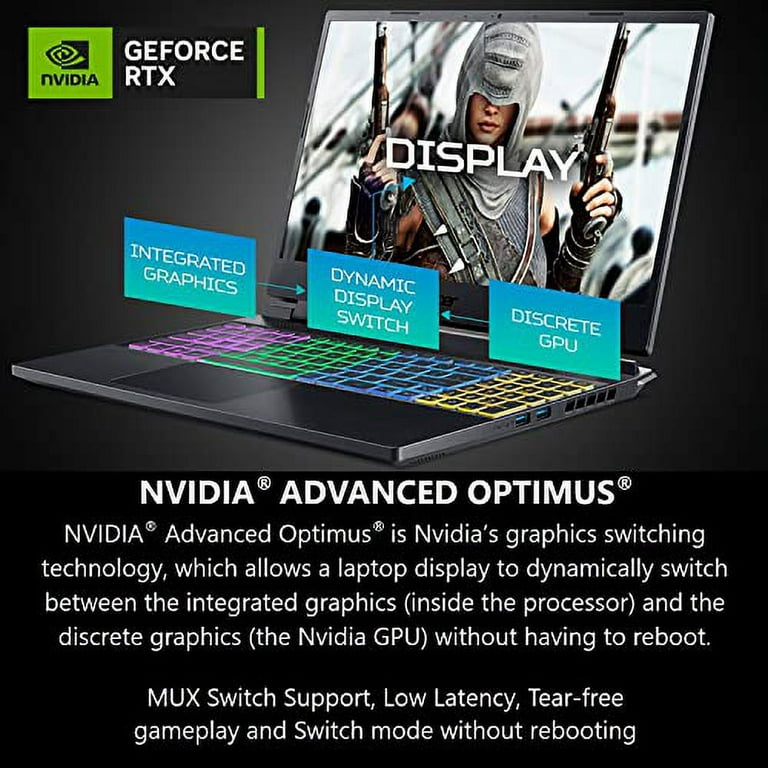 acer Nitro 17 Gaming Laptop, AMD Ryzen 7 7840HS Octa-Core CPU, NVIDIA  GeForce RTX 4060 Laptop GPU, 17.3 QHD 165Hz IPS Display, 1TB Gen 4 SSD
