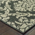 thumbnail image 2 of Avalon Home Lakeland Trellis Indoor/Outdoor Rug, 5'3" X 7'3", Grey/ Charcoal, 2 of 3