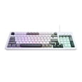 thumbnail image 3 of onn Wired RGB Backlit Keyboard, Arctic White, USB Connection, 3 of 12