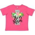 thumbnail image 3 of Inktastic He is Risen Floral Print Cross with Beautiful Flowers Boys or Girls Toddler T-Shirt, 3 of 5