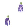 thumbnail image 4 of Bewildely Aspecto realista Flores artificiales para la decoración del jardín Durabilidad duradera ABS Decoración Wisteria Boda púrpura 1 púrpura 1 paquete 2Conjunto, 4 of 6