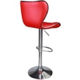 thumbnail image 4 of Leopard Shell Back Adjustable Swivel Kitchen Dining Counter Bar Stool,Set of 2,Red, 4 of 6