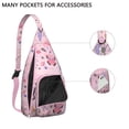 thumbnail image 4 of Tropical Butterfly Sling Backpack – Artistic & Fashionable Crossbody Shoulder Bag, MultiLayer Storage for Outdoor Adventures, Commuting & Photography, 4 of 4