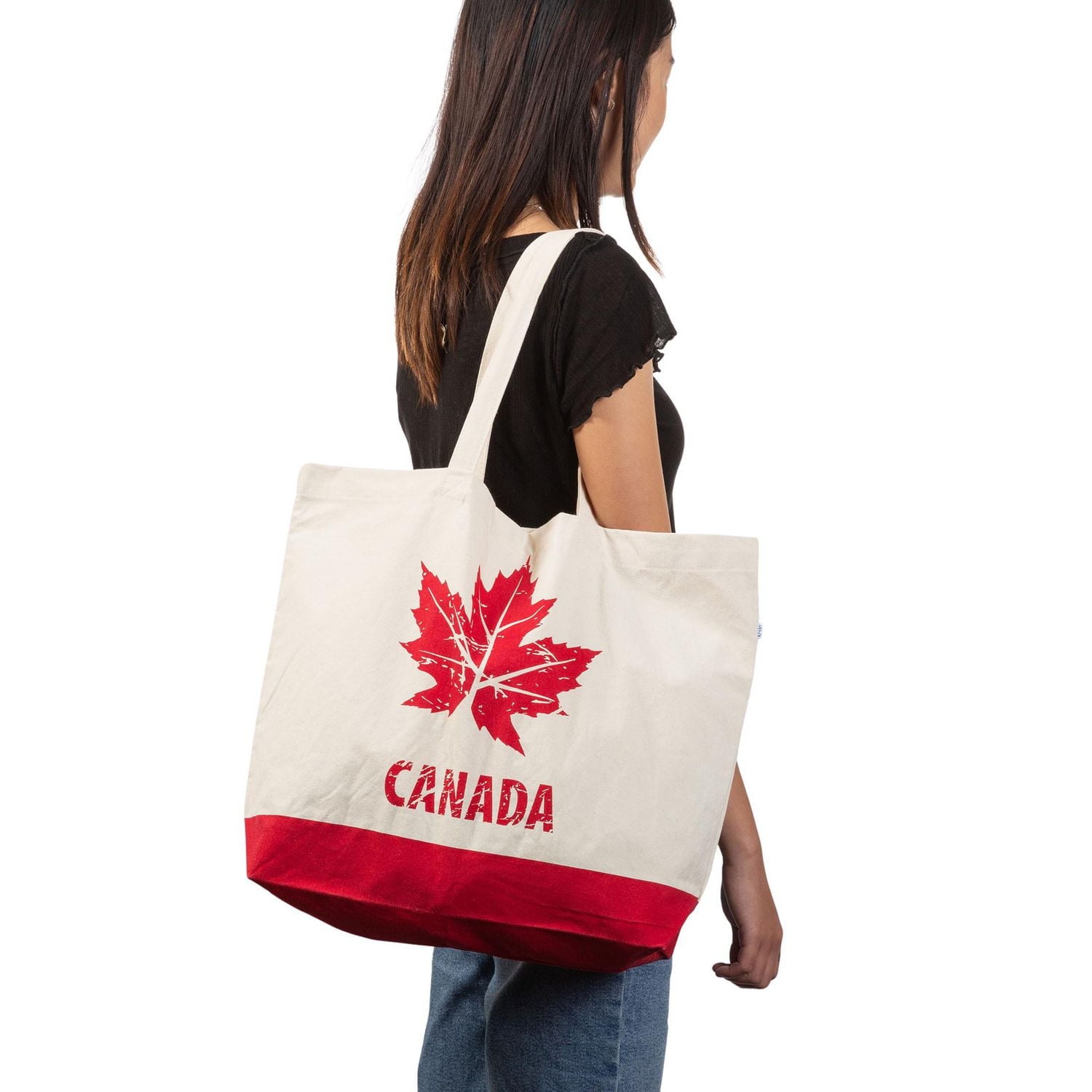Canvas Tote Bag, Large Reusable Grocery and Shopping Bag with Handles