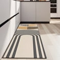 thumbnail image 4 of Brown Boho Geometric Pattern Kitchen Rug Mat,Kitchen Runner Rugs Non Skid Washable,Decorative Kitchen Floor Mats for Kitchen,Sink,Laundry,17"X47", 4 of 5