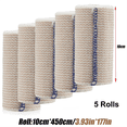 thumbnail image 1 of 5 Rolls Elastic Bandage Wrap - Compression Bandage with Self Closure and Extra Clips,Latex Free Bandage for Sports,C, 1 of 7