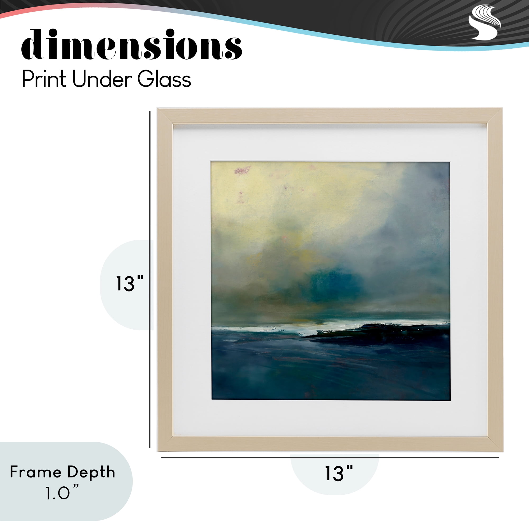 Stupell Industries Channeling Calm Horizon Birch Framed Print Under Glass, design by Patrick Dennis