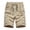 Khaki, variant on Floenr Mens Shorts,Men's Summer New Simple Fashion Belt Shorts Fashionable Pure Color Shorts