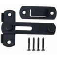 thumbnail image 5 of Cerradura de puerta, cierrapuertas, cerradura de ventana, cerradura de cobertizo, pestillo de puerta corrediza, pestillo deslizante (negro) - DKSFJKL, 5 of 5