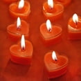 thumbnail image 2 of Efavormart 12 Pack Red Heart Shaped Tea Light Candles  Birthday, Proposal, Wedding, Party, Engagement, and Table Decor, 2 of 10