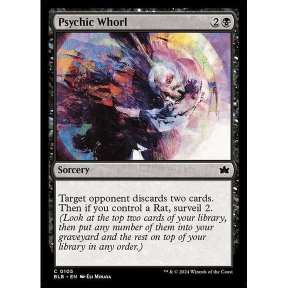 MtG Bloomburrow Common Psychic Whorl #105