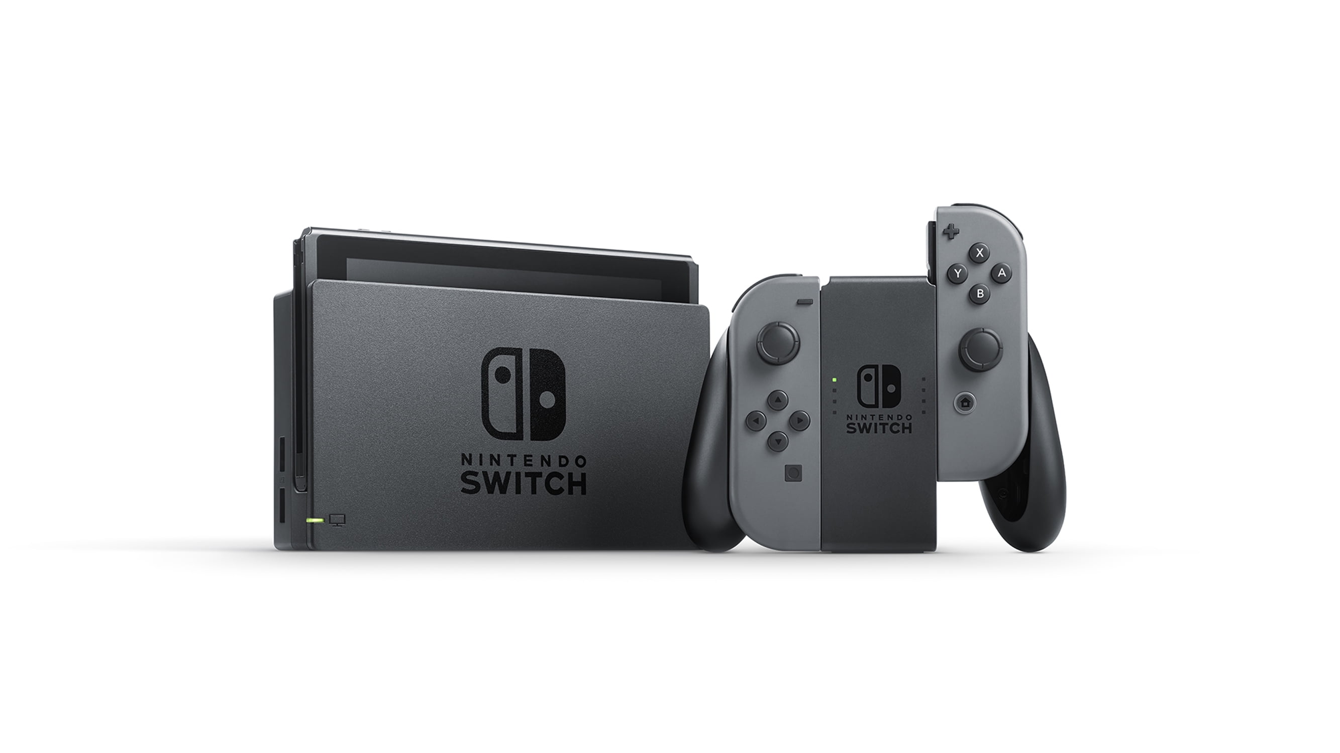 Nintendo Switch 本体 (フィルム貼付済) グレー色 付属品完備