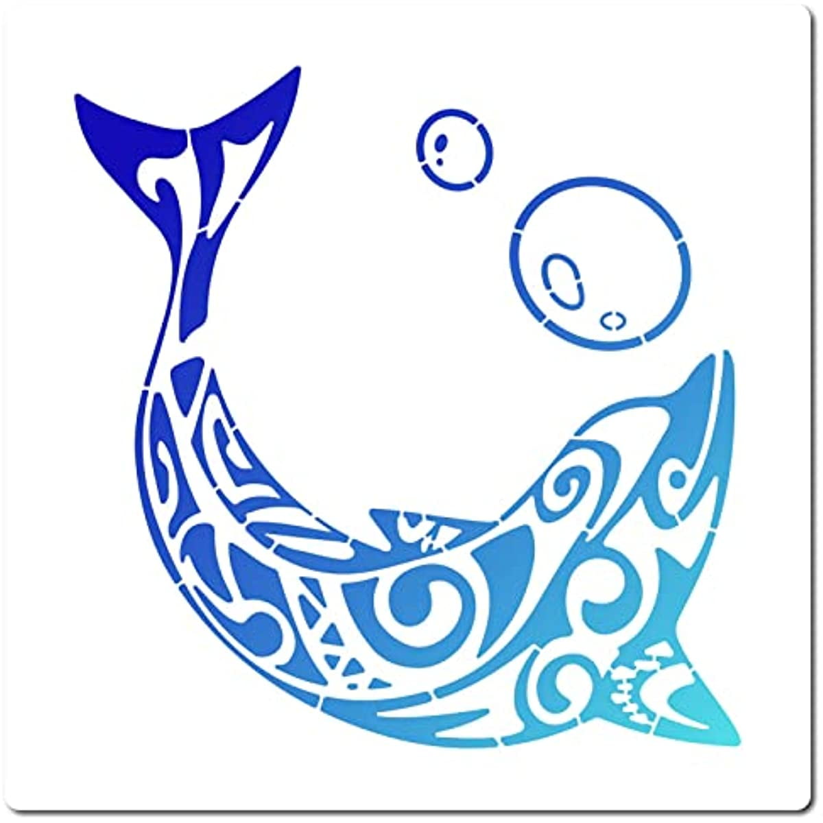 Large Dolphin Stencils 12x12 Inch Reusable Animal Stencil Sea Ocean