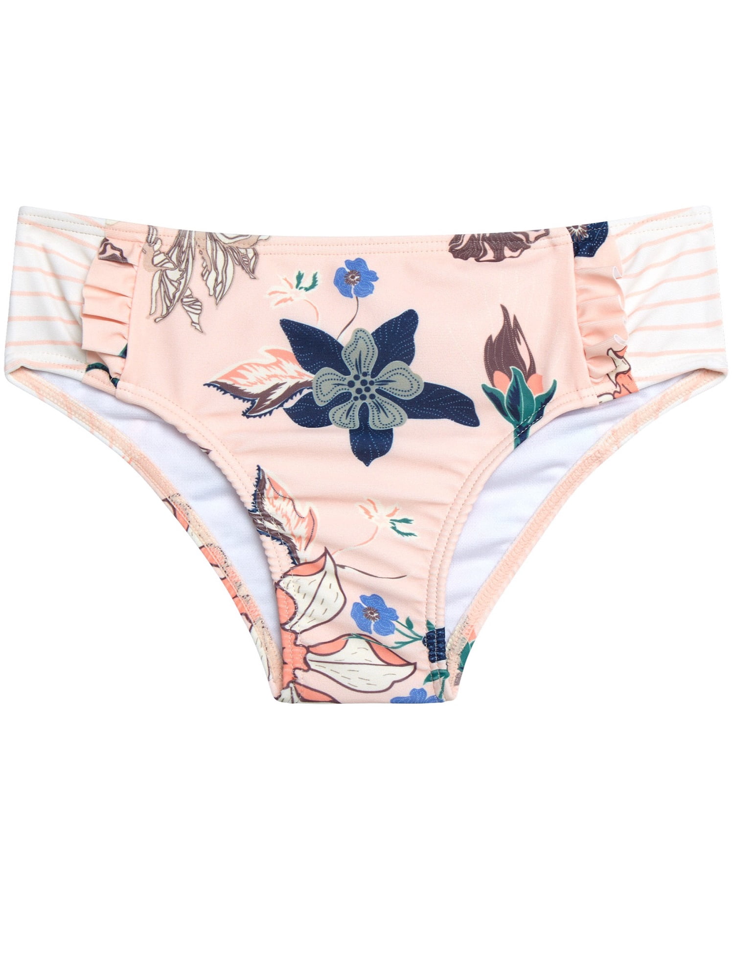 Jessica Simpson Toddler Girls’ Bikini and Rash Guard Swim Set with UV Protection, 3-Piece, Sizes 2T-4T