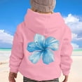thumbnail image 5 of LIIPEE Girls Boys Hoodies Fall Winter Casual Cute Long Sleeve Cartoon Flower Graphic Printed Pullover Hooded Sweatshirt With Pocket Girl Soft School Outdoor Play Casual Outings Hoodie,Pink,2-3 Years, 5 of 7