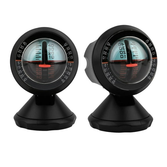 Raindrops Car Inclinometer Tilt Gauge Indicator Gradient Angle Slope Level Meter Vehicle Inclinometer Level Measure Tool (Black)
