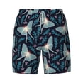 thumbnail image 4 of Lsque Mens Swim Trunks Glowing Butterfly Pattern - Bathing Suit Compression Liner - Beach Swim Shorts Swimwear - (S-3XL) - Stretch Quick Dry -XX-Large, 4 of 9
