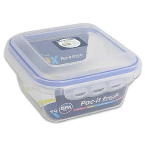 DDI 2328005 Pacit Fresh 30oz Plastic Square Food Storage Case of 48