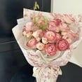 thumbnail image 4 of Nvzi 4.37 Yards White Flower Wrapping Mesh Paper, Pearl Edge Bouquet Packaging Paper Wrinkled Translucent for Mother's Day Party Favor Decor, Florist Supplies Wedding Gift Packaging, 4 of 5