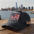 thumbnail image 2 of Sewkxo Usa 250th Anniversary Hat American Flag Graphic Baseball Cap Independence Day Adjustable 1776-2026 Patriotic Hat, 2 of 5