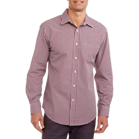 Big Men's Long Sleeve Fashion Dress Shirt - Walmart.com