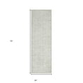 thumbnail image 4 of HomeRoots 483037 2 x 6 ft. Ivory & Gray Floral Stain Resistant Rectangle Traditional Area Rug, 4 of 9