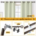 thumbnail image 4 of Bronze Curtain Rods for Windows 72 to 144 Inch, USFOOK 7/8 Inch Heavy Duty Long Curtain Rods, Telescoping Splicing Drapery Rods with Twisted Cage Finials, 4 of 8