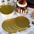 thumbnail image 5 of 50Pcs Golden Round Cake Cardboard For Weddings And Birthdays Reusable Mini Cake Rounds, 5 of 5
