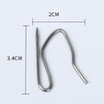 thumbnail image 3 of Metal Curtain Hooks Pins Curtain Hook Window Curtain Hanger Hooks for Home Shower Door Bathroom Curtain 380PCS, 3 of 8
