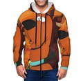thumbnail image 3 of Sigee Scooby-Doo Cg for Men's Zip-Up Hoodie Moisture Wicking and Breathable, Full Zip Hooded Sweatshirt,3X-Large, 3 of 8