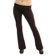 thumbnail image 2 of Vivian's Fashions Yoga Pants - Extra Long, Misses Size (Brown, 6X), 2 of 3