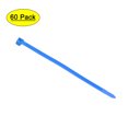 thumbnail image 1 of 10 Inch x 0.3 Inch Self-Locking Cable Zip Ties Nylon Blue 60 Pack, 1 of 5