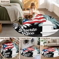thumbnail image 6 of Round Rugs 8 Ft, Puerto Rico Flag Non Slip Area Rugs for Kitchen Bedroom Entryway, Modern Art Palm Tree American Flags Washable Carpet Runner Rug Floor Mats for Bedroom Home Decor, 6 of 9