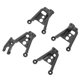 thumbnail image 4 of Torres de Amortiguadores de Choque RC, CNC Mecanizado 4pcs Black Portable RC Accesorio Exquisito para SCX10 II 90046 90047 1/10 RC CASTADOR, 4 of 7
