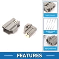 thumbnail image 4 of Unique Bargains 4 Pin Tail Lamp Fog Light Connector Plug Male Female Wire Terminal Connector for Ford Fusion Fiesta 1set, 4 of 6