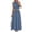 Blue, variant on 2 Piece Sets for Women Summer Fashion Cotton Sleeveless Crop Top Long Maxi Skirt Set with Pockets 2026 M