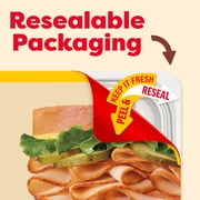 Oscar Mayer Deli Fresh Honey Smoked Turkey Breast Sliced Deli Meat, 1 Pack, for Sandwiches and Easy Lunches, Made With 100% Turkey Breast, No Artificial Preservatives, 9 oz