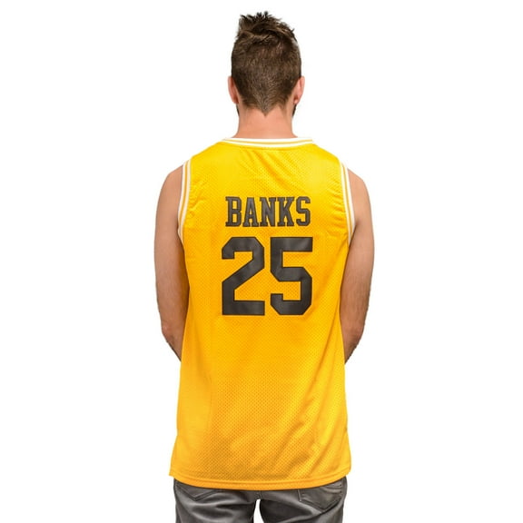 Bel Air Basketball Jersey "BANKS" Gold/Yellow #25
